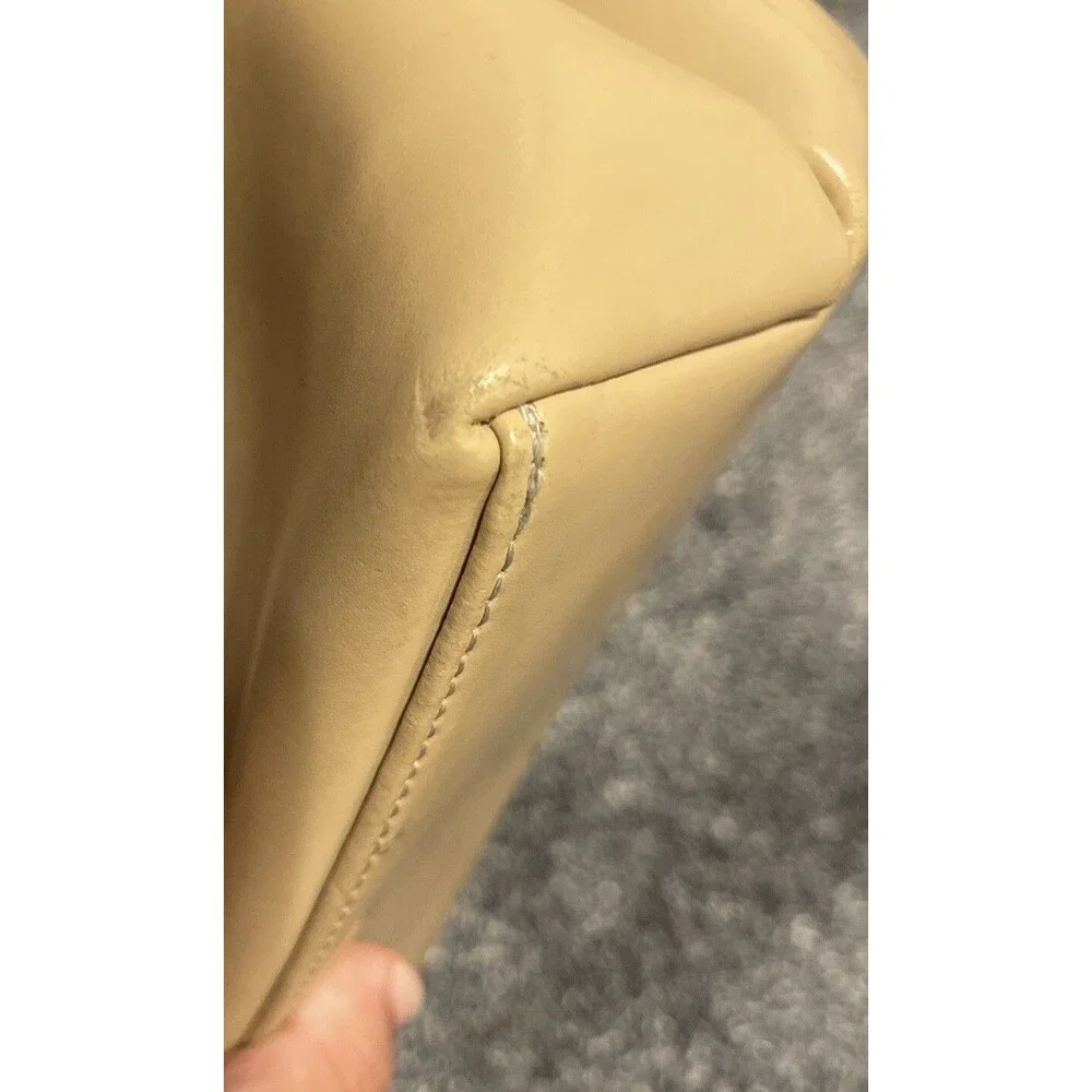 Tiffany & Fred Handbag Made in France Tan Black All Leather